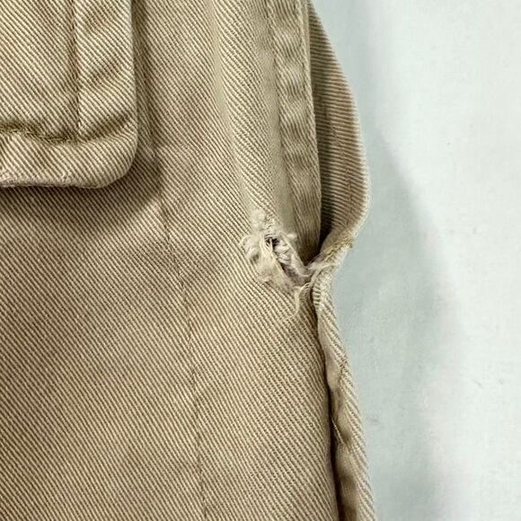DIESEL Y2K 2000s Khaki Tan Distressed Baggy Cargo Shorts Pockets Men 32 Gorpcore - Picture 6 of 8